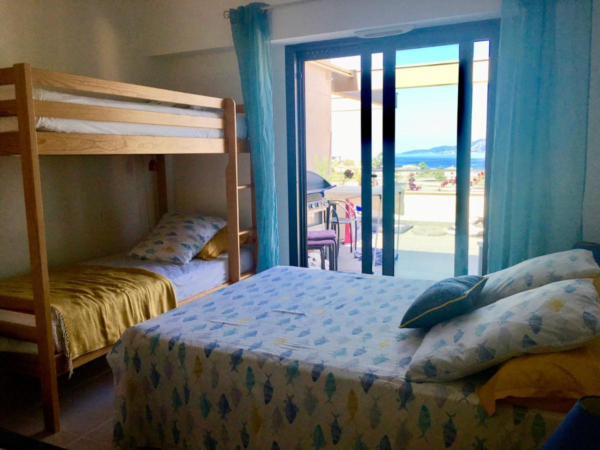 Vue Magnifique Sur Baie Ajaccio Apartment ปอร์ติชโช ภายนอก รูปภาพ